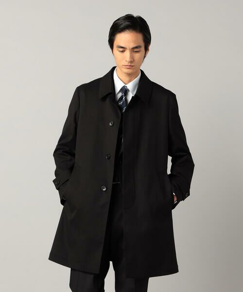 COMME CA MEN / コムサ・メン その他アウター | ネオフレックス ステンカラーコート（ブラック）