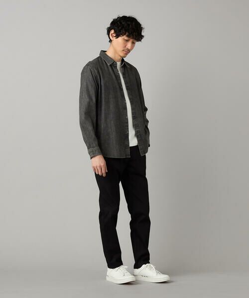 COMME CA MEN / コムサ・メン シャツ・ブラウス | エイジング加工デニム レギュラーカラーシャツ | 詳細2