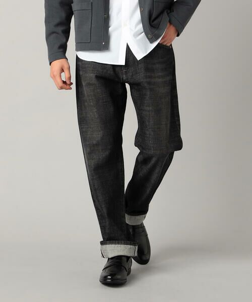 COMME CA MEN / コムサ・メン デニムパンツ | エイジング加工 セルビッチデニムパンツ | 詳細7