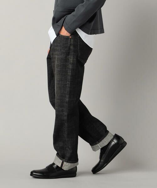 COMME CA MEN / コムサ・メン デニムパンツ | エイジング加工 セルビッチデニムパンツ | 詳細8