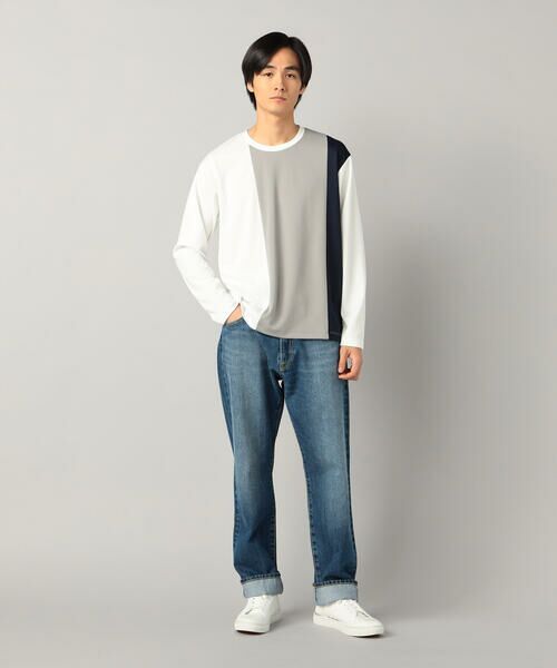 COMME CA MEN / コムサ・メン デニムパンツ | エイジング加工 セルビッチデニムパンツ | 詳細11