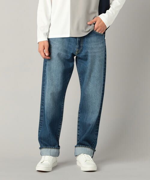 COMME CA MEN / コムサ・メン デニムパンツ | エイジング加工 セルビッチデニムパンツ | 詳細16