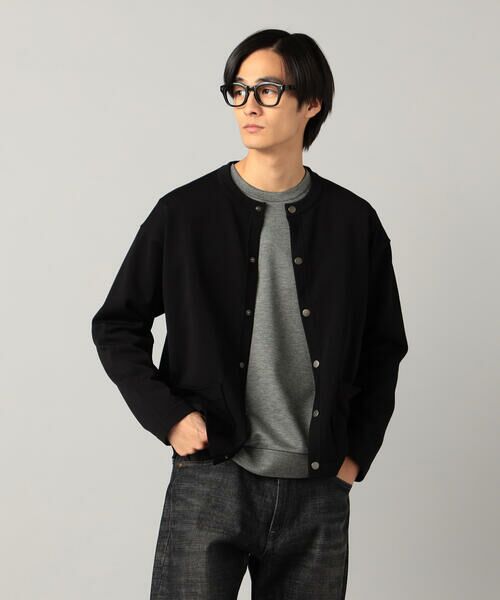 COMME CA MEN / コムサ・メン カーディガン・ボレロ | クルーニット カーディガン（ブラック）
