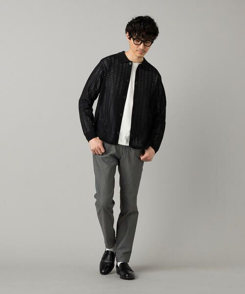 COMME CA MEN / コムサ・メン カーディガン・ボレロ | 透かし編み ポロカーディガン | 詳細6