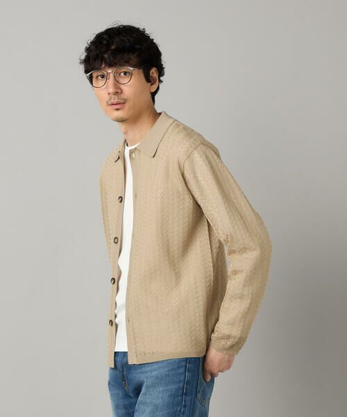 COMME CA MEN / コムサ・メン カーディガン・ボレロ | 透かし編み ポロカーディガン | 詳細19