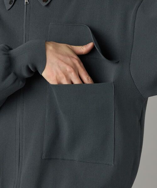 COMME CA MEN / コムサ・メン カーディガン・ボレロ | オーバーサイズ ニットブルゾン | 詳細11