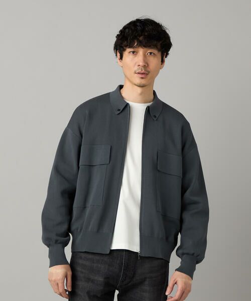 COMME CA MEN / コムサ・メン カーディガン・ボレロ | オーバーサイズ ニットブルゾン | 詳細6