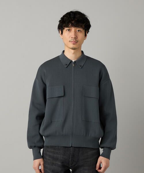COMME CA MEN / コムサ・メン カーディガン・ボレロ | オーバーサイズ ニットブルゾン | 詳細7