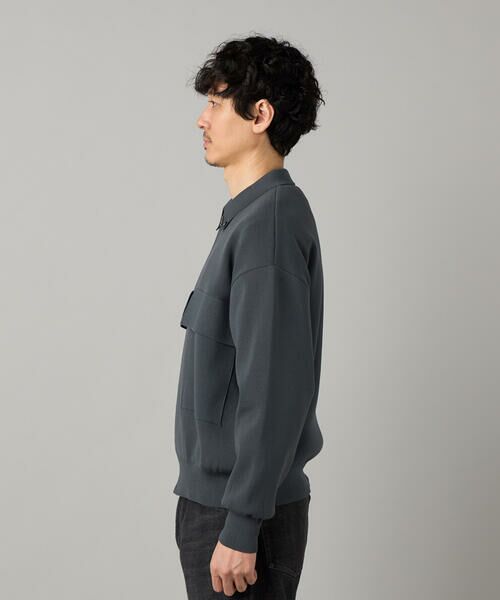 COMME CA MEN / コムサ・メン カーディガン・ボレロ | オーバーサイズ ニットブルゾン | 詳細8