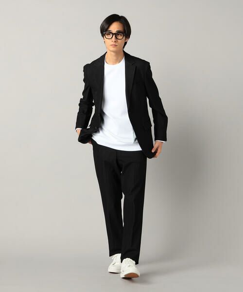 COMME CA MEN / コムサ・メン カットソー | 柄切り替えデザイン ロングスリーブ | 詳細1