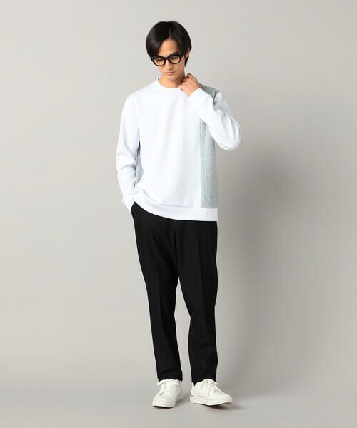 COMME CA MEN / コムサ・メン カットソー | 柄切り替えデザイン ロングスリーブ | 詳細4