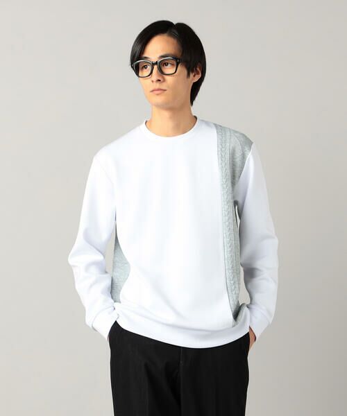 COMME CA MEN / コムサ・メン カットソー | 柄切り替えデザイン ロングスリーブ | 詳細5