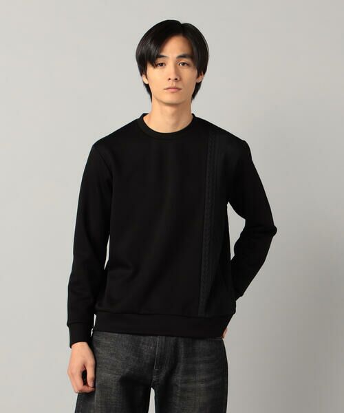 COMME CA MEN / コムサ・メン カットソー | 柄切り替えデザイン ロングスリーブ | 詳細10