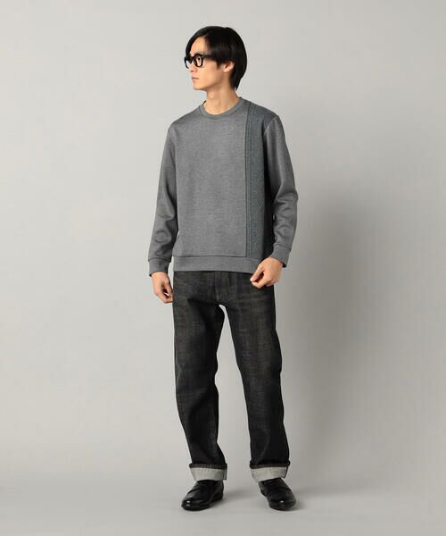 COMME CA MEN / コムサ・メン カットソー | 柄切り替えデザイン ロングスリーブ | 詳細14