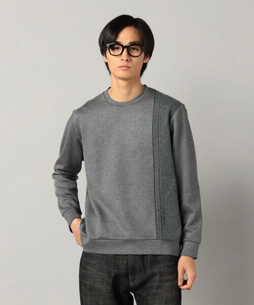 COMME CA MEN / コムサ・メン カットソー | 柄切り替えデザイン ロングスリーブ | 詳細16