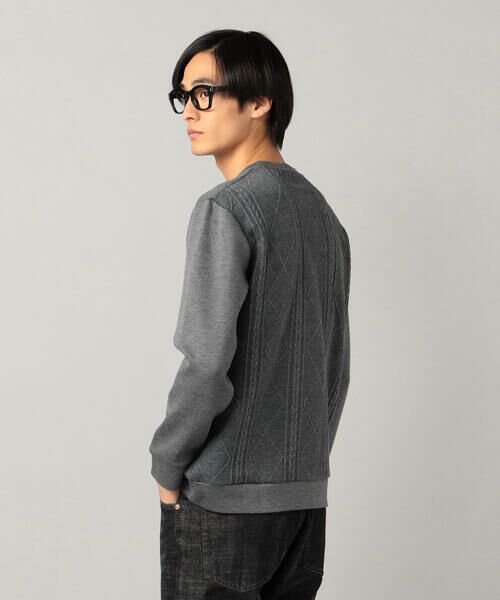 COMME CA MEN / コムサ・メン カットソー | 柄切り替えデザイン ロングスリーブ | 詳細17