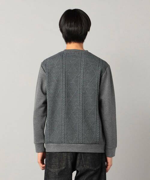 COMME CA MEN / コムサ・メン カットソー | 柄切り替えデザイン ロングスリーブ | 詳細21