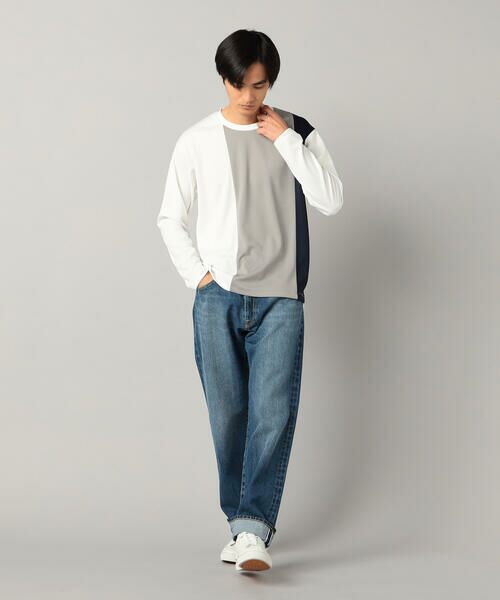 COMME CA MEN / コムサ・メン Tシャツ | カラーブロック 長袖Tシャツ | 詳細2