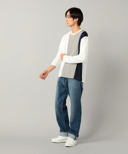 COMME CA MEN / コムサ・メン Tシャツ | カラーブロック 長袖Tシャツ | 詳細3