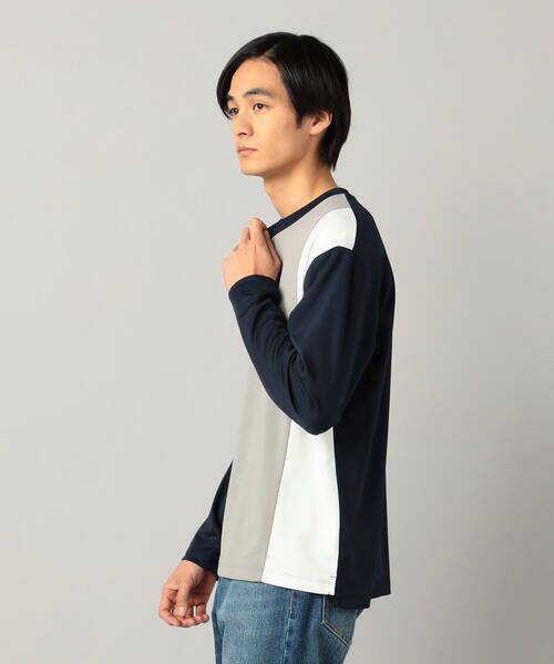 COMME CA MEN / コムサ・メン Tシャツ | カラーブロック 長袖Tシャツ | 詳細12