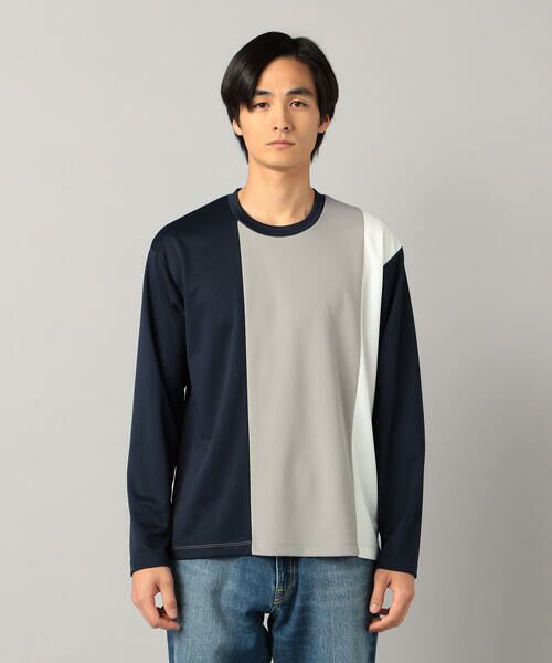 COMME CA MEN / コムサ・メン Tシャツ | カラーブロック 長袖Tシャツ | 詳細13