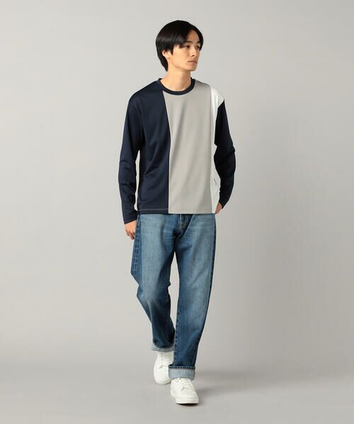 COMME CA MEN / コムサ・メン Tシャツ | カラーブロック 長袖Tシャツ | 詳細9