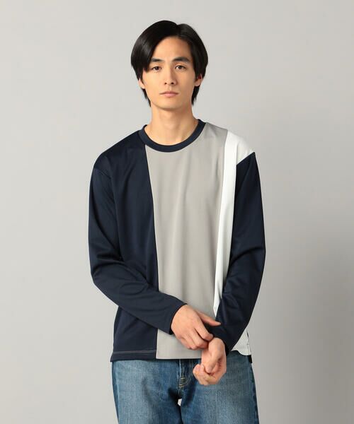 COMME CA MEN / コムサ・メン Tシャツ | カラーブロック 長袖Tシャツ | 詳細10