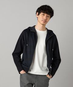 COMME CA MEN / コムサ・メン パーカー | IL PRINCIPE ジャージー×ケーブルコンビ パーカ