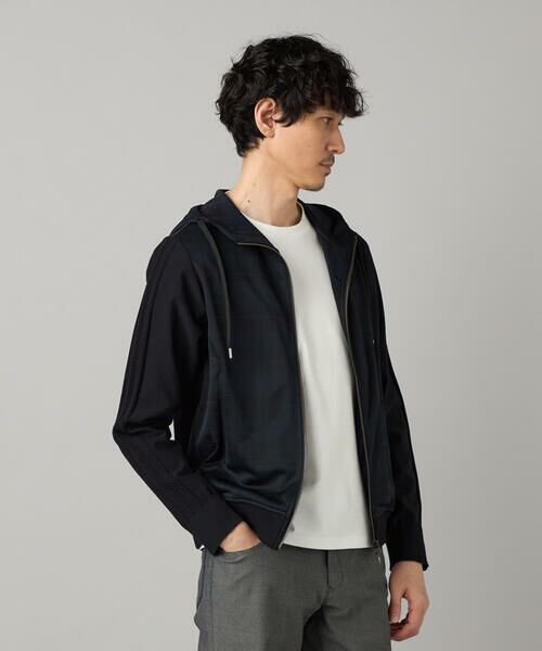 COMME CA MEN / コムサ・メン パーカー | IL PRINCIPE ジャージー×ケーブルコンビ パーカ | 詳細4