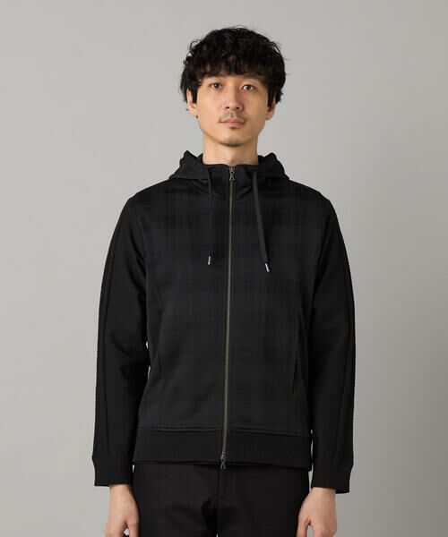 COMME CA MEN / コムサ・メン パーカー | IL PRINCIPE ジャージー×ケーブルコンビ パーカ | 詳細11