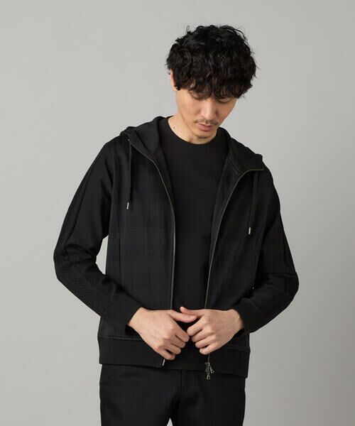 COMME CA MEN / コムサ・メン パーカー | IL PRINCIPE ジャージー×ケーブルコンビ パーカ | 詳細10