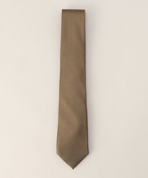 COMME CA MEN / コムサ・メン ネクタイ | 綾織ソリッドネクタイ（ベージュ）