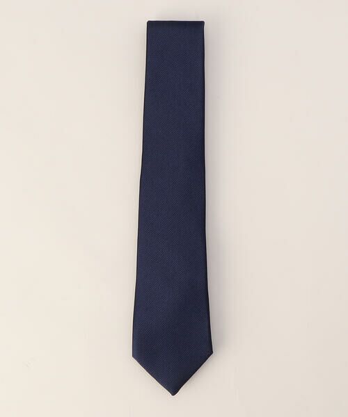 COMME CA MEN / コムサ・メン ネクタイ | 綾織ソリッドネクタイ（ブルー）