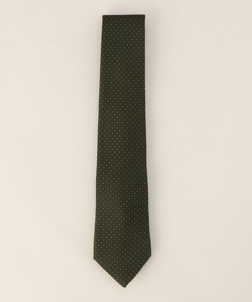 COMME CA MEN / コムサ・メン ネクタイ | マイクロドット ネクタイ（グリーン）