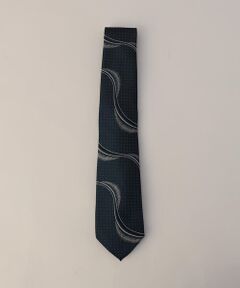 COMME CA MEN / コムサ・メン ネクタイ | 波柄レギュラー ネクタイ
