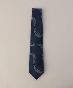 COMME CA MEN / コムサ・メン ネクタイ | 波柄レギュラー ネクタイ
