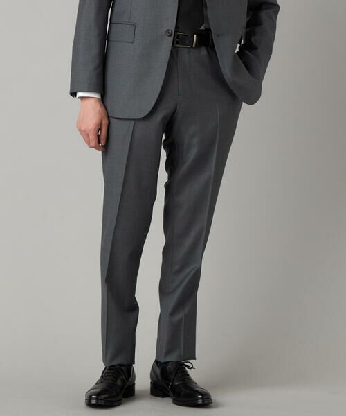 COMME CA MEN / コムサ・メン セットアップ | 【セットアップ対応】チェルッティ プレステージ super130's ウールギャバ スラックス（グレー）