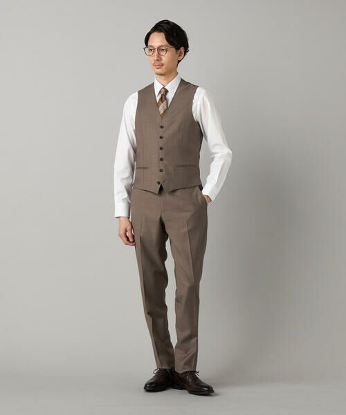 COMME CA MEN / コムサ・メン セットアップ | 【セットアップ対応】チェルッティ プレステージ super130's ウールギャバ スラックス | 詳細13