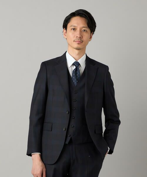 COMME CA MEN / コムサ・メン セットアップ | 【セットアップ対応】尾州産 IL PRINCIPE タータンチェック ジャケット（ブラック）