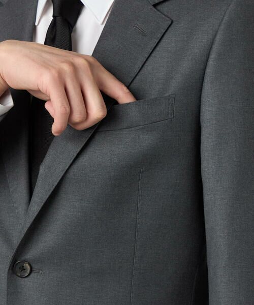COMME CA MEN / コムサ・メン セットアップ | 【セットアップ対応】チェルッティ プレステージ super130's ウールギャバ ジャケット | 詳細14