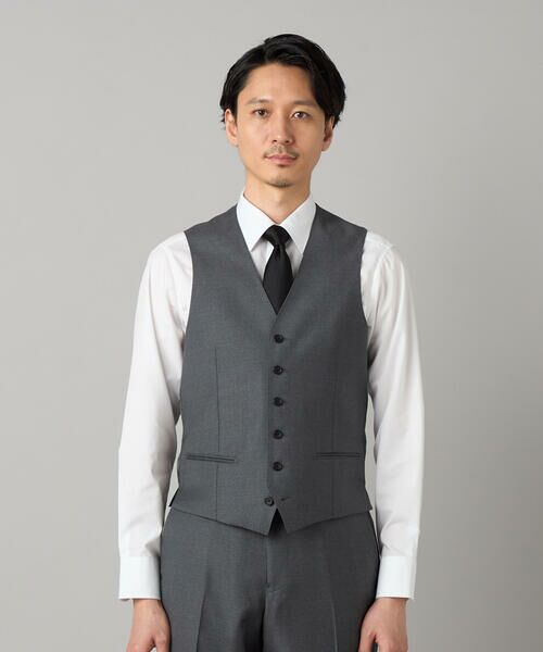 COMME CA MEN / コムサ・メン セットアップ | 【セットアップ対応】チェルッティ プレステージ super130's ウールギャバ ベスト | 詳細6