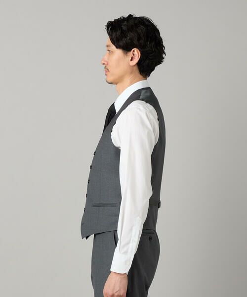 COMME CA MEN / コムサ・メン セットアップ | 【セットアップ対応】チェルッティ プレステージ super130's ウールギャバ ベスト | 詳細7