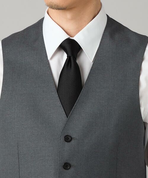 COMME CA MEN / コムサ・メン セットアップ | 【セットアップ対応】チェルッティ プレステージ super130's ウールギャバ ベスト | 詳細9