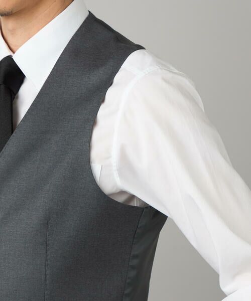 COMME CA MEN / コムサ・メン セットアップ | 【セットアップ対応】チェルッティ プレステージ super130's ウールギャバ ベスト | 詳細10