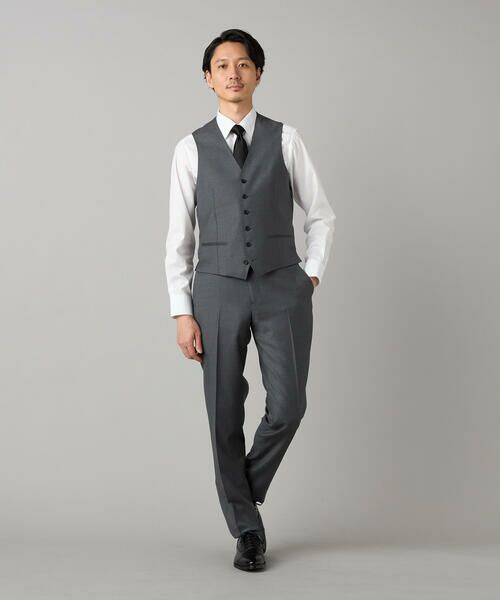 COMME CA MEN / コムサ・メン セットアップ | 【セットアップ対応】チェルッティ プレステージ super130's ウールギャバ ベスト | 詳細2