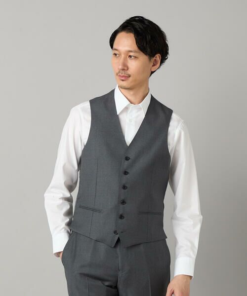 COMME CA MEN / コムサ・メン セットアップ | 【セットアップ対応】チェルッティ プレステージ super130's ウールギャバ ベスト | 詳細5