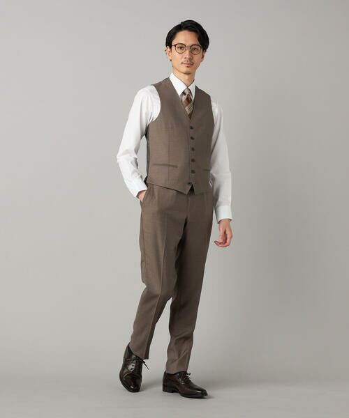 COMME CA MEN / コムサ・メン セットアップ | 【セットアップ対応】チェルッティ プレステージ super130's ウールギャバ ベスト | 詳細17