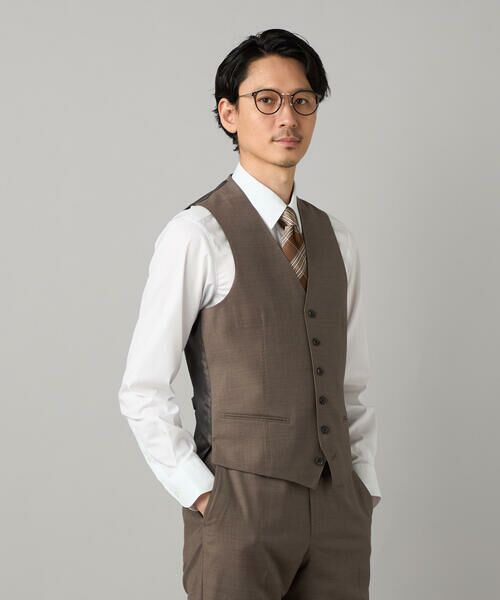 COMME CA MEN / コムサ・メン セットアップ | 【セットアップ対応】チェルッティ プレステージ super130's ウールギャバ ベスト | 詳細19