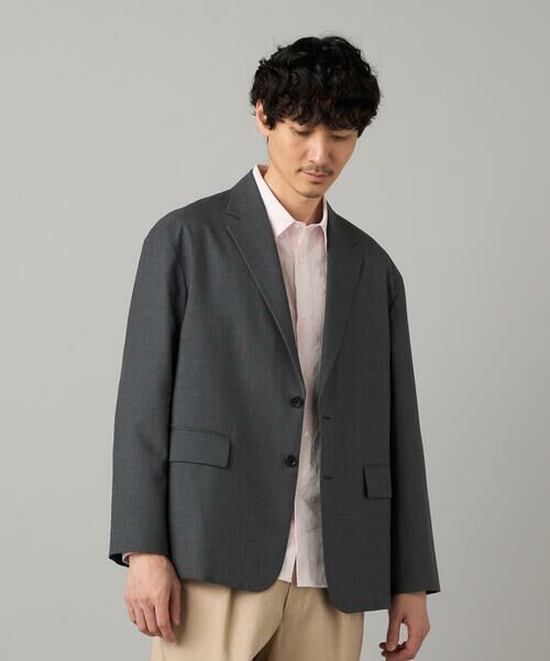 COMME CA MEN / コムサ・メン テーラードジャケット | 【セットアップ対応】尾州産 ウォッシャブルトロ シングルテーラードジャケット（グレー）