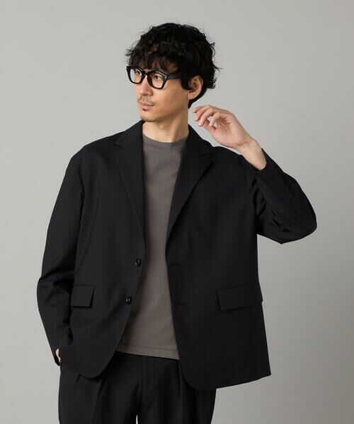 COMME CA MEN / コムサ・メン テーラードジャケット | 【セットアップ対応】尾州産 ウォッシャブルトロ シングルテーラードジャケット（ブラック）